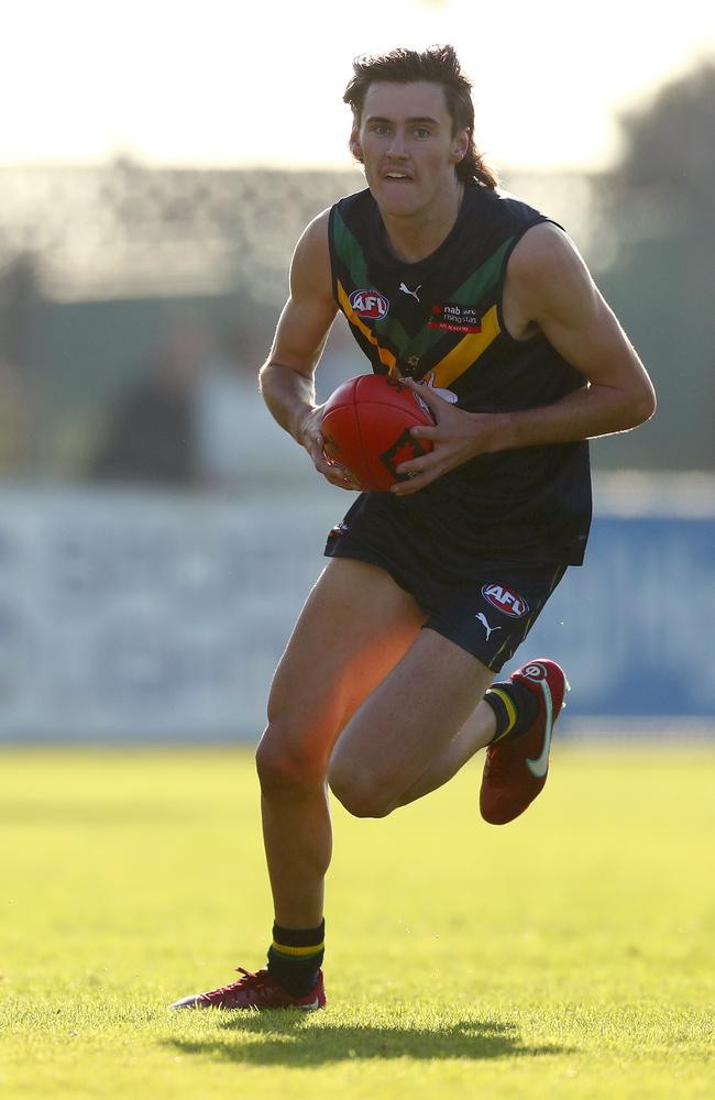 Jason Gillbee is a product of Catherine McAuley College in Bendigo. Picture: Kelly Defina/AFL Photos