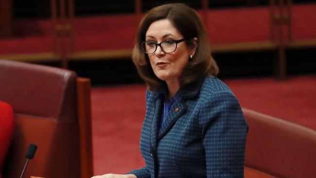 The question from Sarah Henderson disrupted the upper house. Picture: Gary Ramage