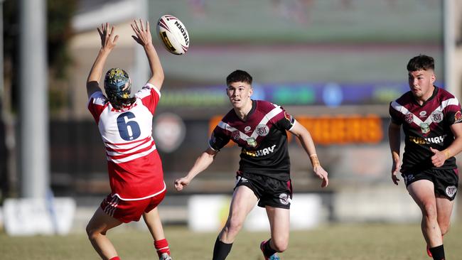 Marsden’s Cody Hamilton chip kicks yesterday.(Image/Josh Woning)