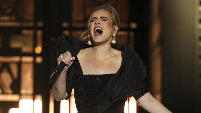 Singer Adele on stage for the Oprah special Adele One Night Only. The star has kept her son firmly out of the spotlight until now. Picture: Getty