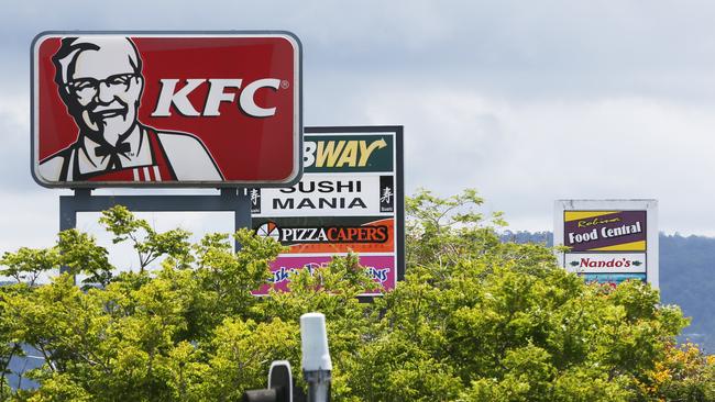 The Queensland government will ban all of its billboards and advertising spaces from featuring junk food ads. Picture: Brendan Radke