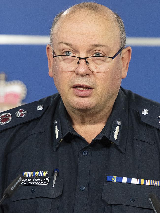 Victoria Police Chief Commissioner Graham Ashton. Picture: AAP