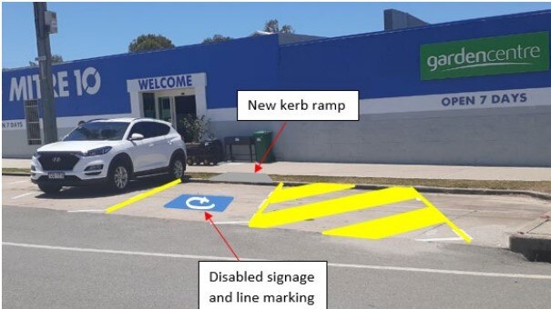 Council officers have recommended a disabled car park is built near Mire 10 in Bowen. Picture: Supplied