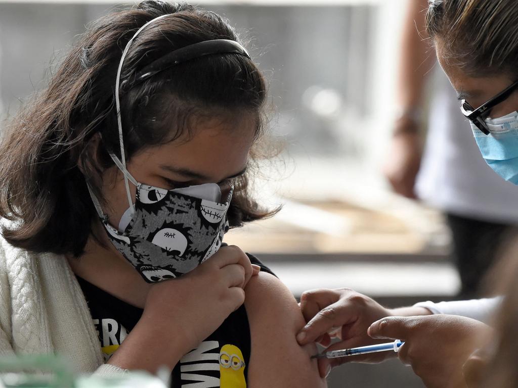 Millions of children could start getting the shots as early as next week. Picture: Alfredo Estrella/AFP