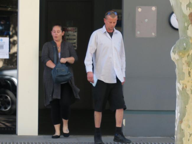 Andrew Peter Franklin, 33, of The Entrance, leaving Wyong Local Court where he is facing one count of manslaughter. Picture: supplied