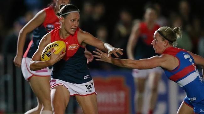 Karen Paxman is one of the favourites to win the first ever AFLW best and fairest award. Picture: Wayne Ludbey