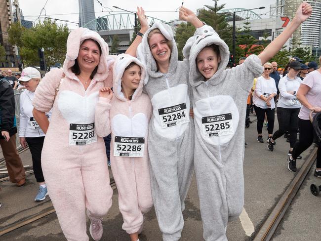 Lucy, Madeleine, Erica and Olivia. Picture: Tony Gough