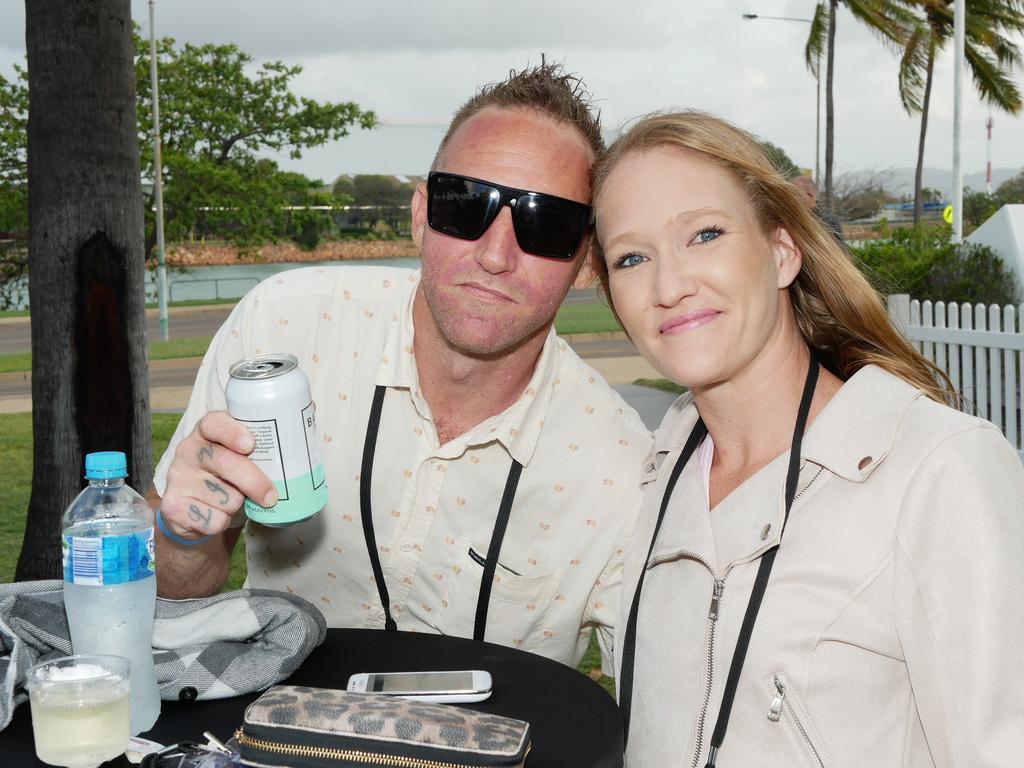 Nathan Balderson and Jayne Lewin before the Battle on the Reef boxing at Townsville Entertainment and Convention Centre on October 8. Picture: Blair Jackson