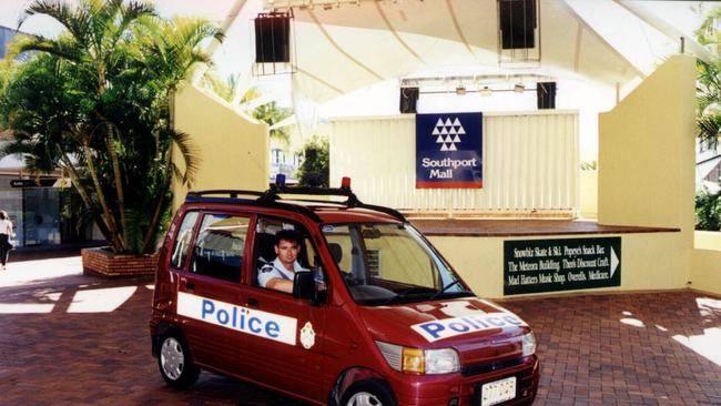 Senior Constable Sean Miles patrolled Southport mall.