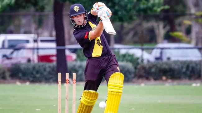 The stylish Jake Fraser-McGurk on his way to 99 for Richmond. Picture: Luke Shelley