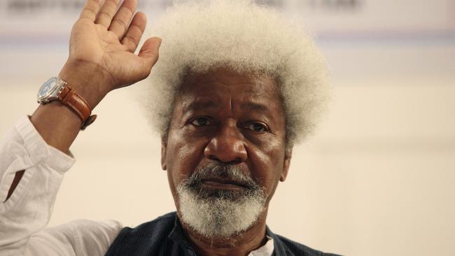 Nobel laureate Wole Soyinka during the launch of his political party in Lagos, Nigeria in 2010. Picture: AP