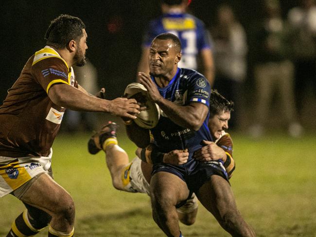 Issac Petrus has a run for Brothers. Picture Julian Andrews.