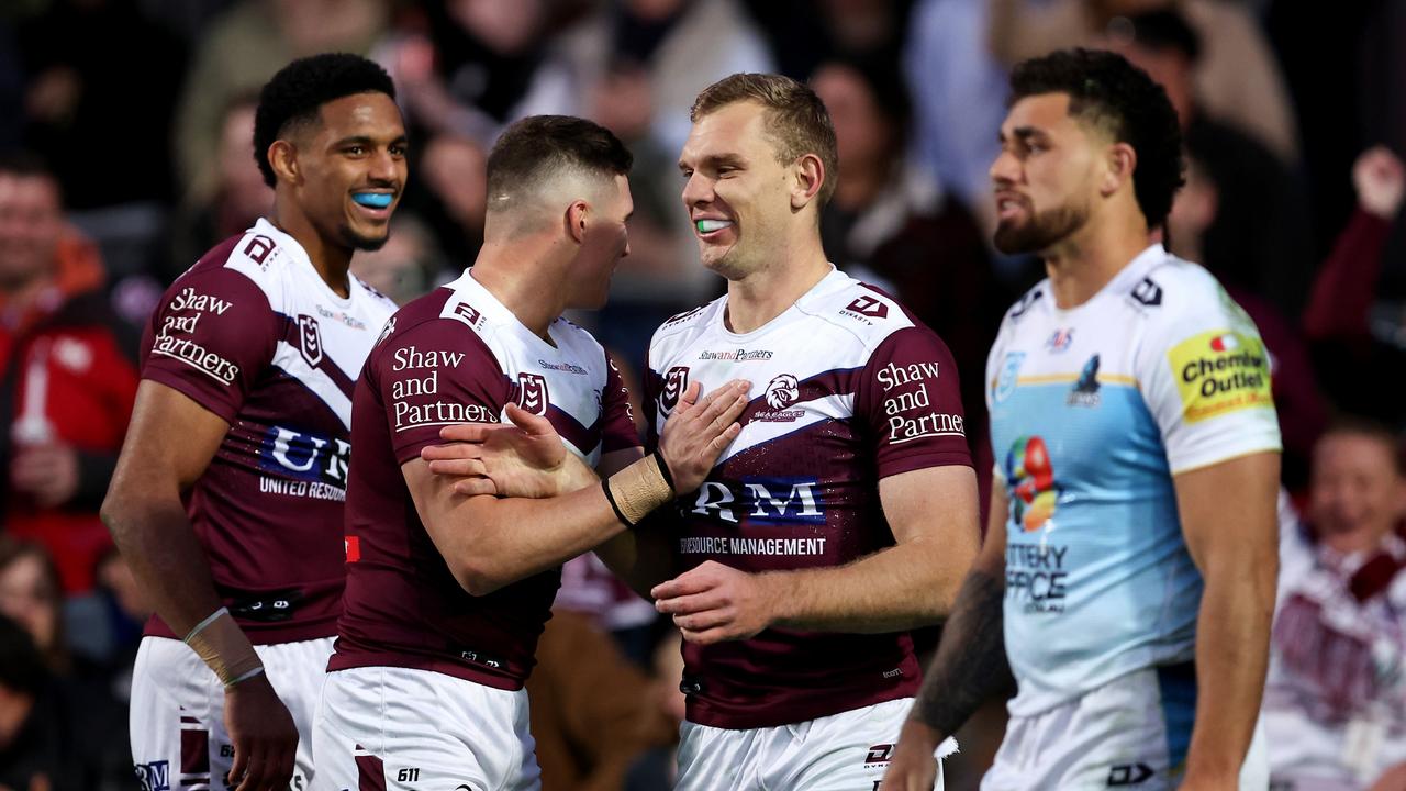 Tom Trbojevic has no concerns over his injured shoulder ahead of his return against the Bulldogs in Sunday’s elimination final. Picture: Brendon Thorne/Getty Images