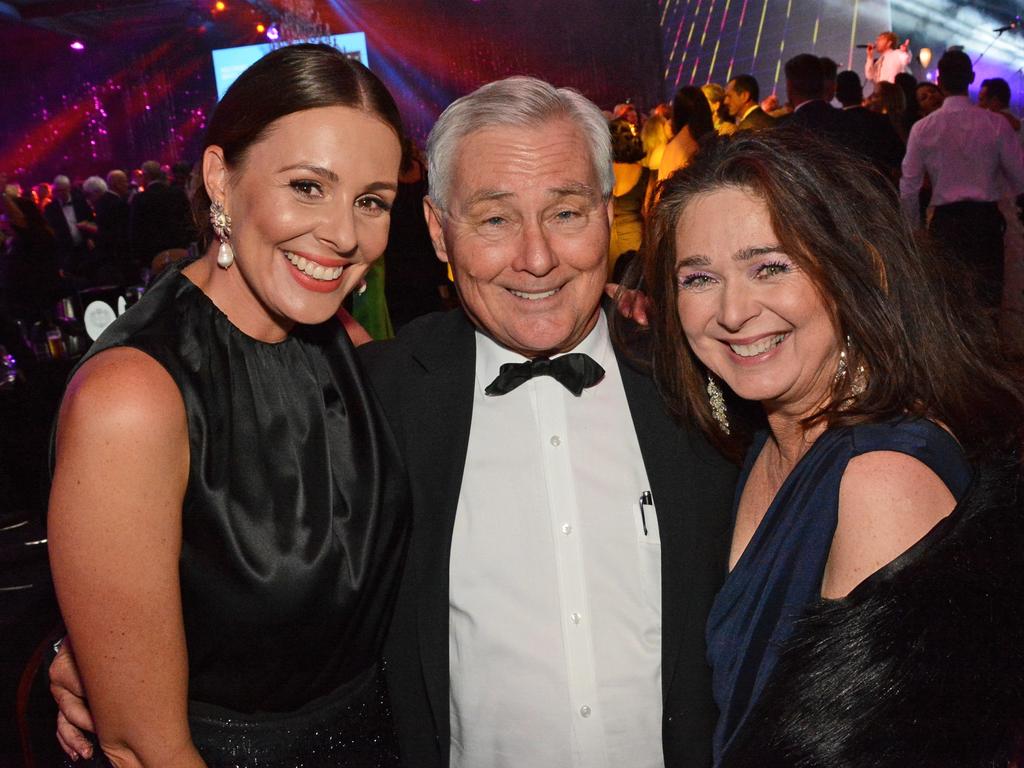 Eva Milic, Bruce Paige, Petrina Zaphir at Gold Coast Mayoress Charity Foundation Charity Ball at The Star Gold Coast. Picture: Regina King 