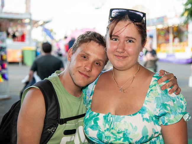 Noah Ford and Latoya Rosenberg.Heritage Bank Toowoomba Royal Show.Thursday April 18th, 2024 Picture: Bev Lacey