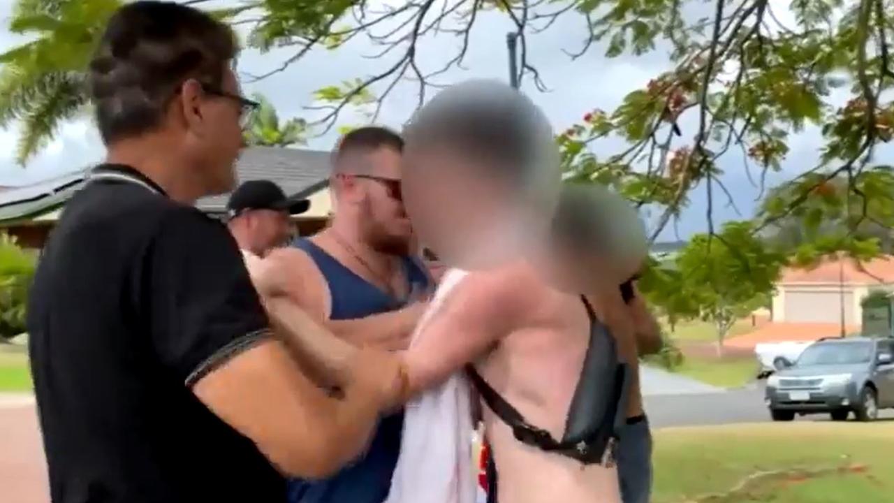 A group of teens caused a commotion on a quiet suburban street. Picture: 7 News