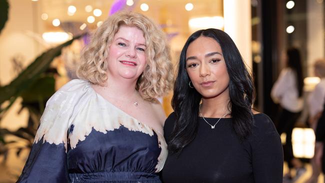 Lyndall Dickins and Jasmin Singh at the Victoria's Secret Queensland Flagship Store Opening at Pacific Fair. Photo: Celeste Humphrey