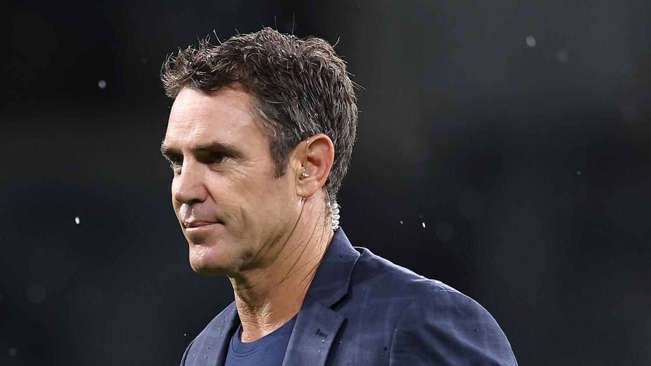 SYDNEY, AUSTRALIA - MARCH 23: NSW Origin coach and channel nine commentator Brad Fittler looks on before the round four NRL match between the Parramatta Eels and Penrith Panthers at CommBank Stadium on March 23, 2023 in Sydney, Australia. (Photo by Cameron Spencer/Getty Images)