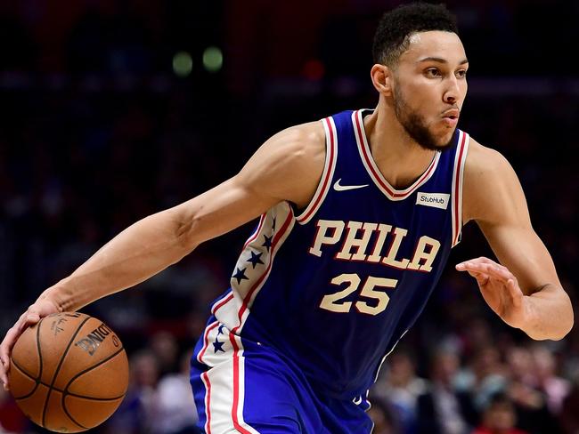 Brett Brown says bringing Simmons and Sixers to Melbourne would give the sport a huge boost. Picture: AFP