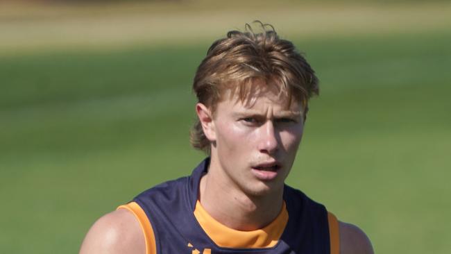 Crows Training at West Lakes - New recruit, Sid Draper. 25 November 2024. Picture: Dean Martin