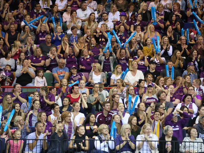 Crowd,Firebirds v  Swifts  grand final. Pic Annette Dew