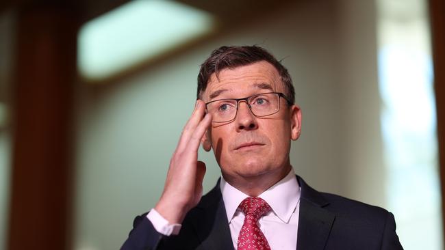 Minister for Education and Youth Alan Tudge during a press conference in Parliament House in Canberra. Picture: Gary Ramage