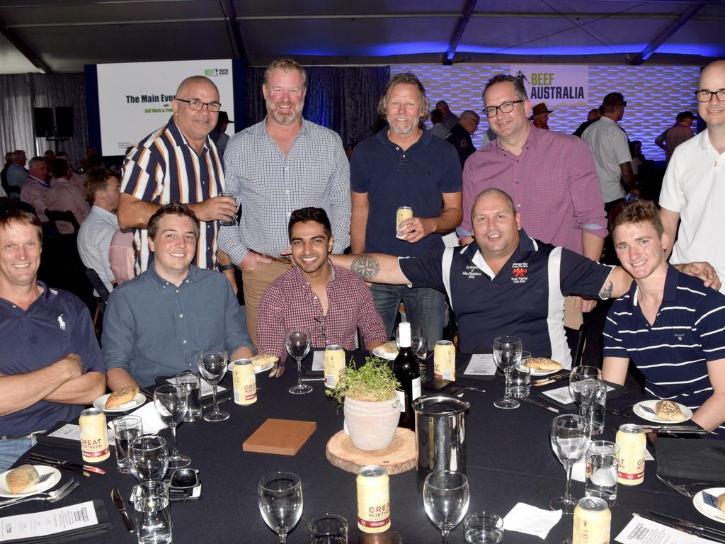 BEEF AUSTRALIA 21: Greg Horan, Carl Daniels, Harry Leonard, Michael Boyd, Vineet Thomas, Jeff Watson, Glen Evans, Brad Miers, Scott Munns and Les Norton at the Main Event Lunch