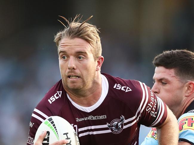 Kane Elgey playing NRL for the Sea Eagles in 2019. (Photo by Matt King/Getty Images)