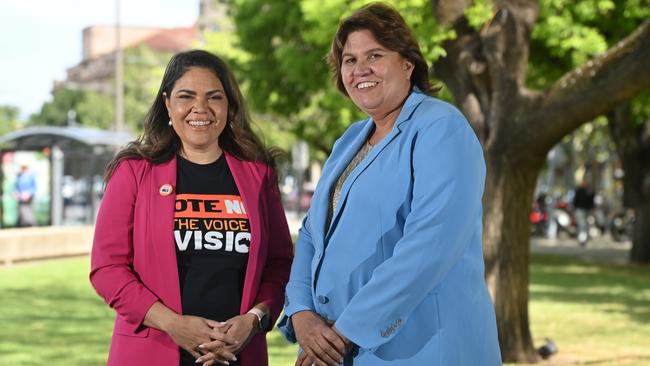 Shadow Minister for Indigenous Australians Senator Jacinta Nampijinpa Price with Senator for SA Kerrynne Liddle. Picture: Keryn Stevens