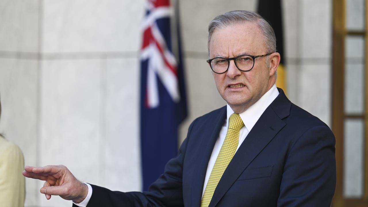 Prime Minister Anthony Albanese says the Greens were showing a “pattern of behaviour” that was aiding the Coalition. Picture: NewsWire / Martin Ollman