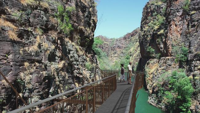 Artistic render of the upgraded Twin Falls gorge boardwalk, due for completition in 2026. Picture: File