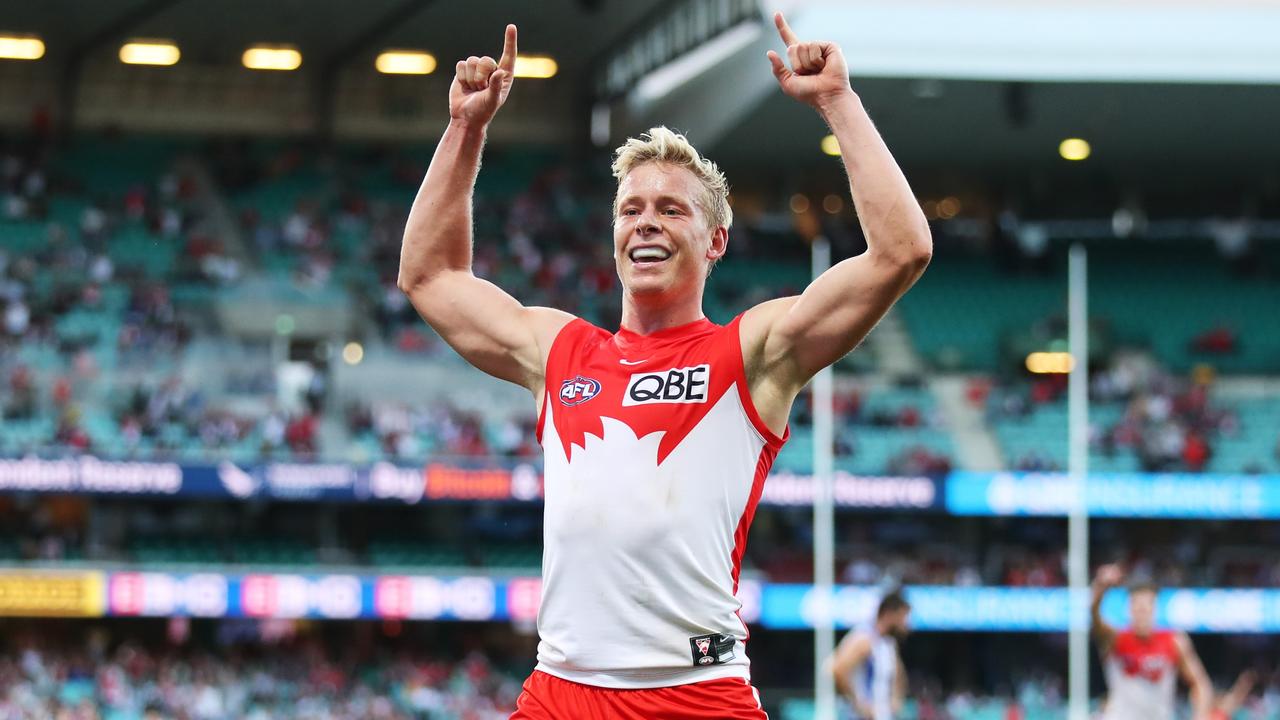 Isaac Heeney has been one of Sydney’s leading forwards. Picture: Getty Images