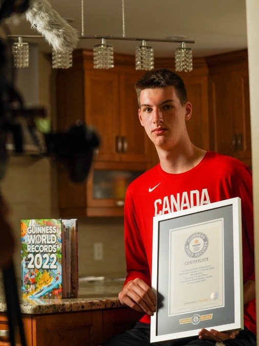 He already held the record for the world's tallest teenager.