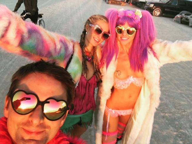 British musician Matthew Bellamy at the 2016 Burning Man Festival in the Black Rock Desert, Nevada ... 
