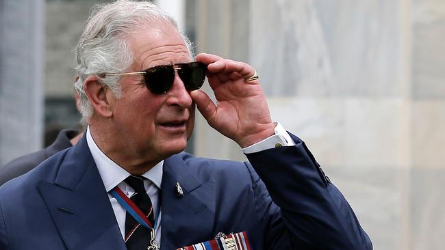 Prince Charles visits Commonwealth War Graves in Athens in May, 2018. Picture: AP