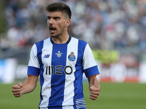 OEIRAS, PORTUGAL - MAY 22: FC Porto's midfielder Ruben Neves celebrates after scoring a penalty in the penalty shootout during the Portuguese Cup Final match between FC Porto and SC Braga at Estadio Nacional on May 22, 2016 in Lisbon, Portugal. (Photo by Gualter Fatia/Getty Images)