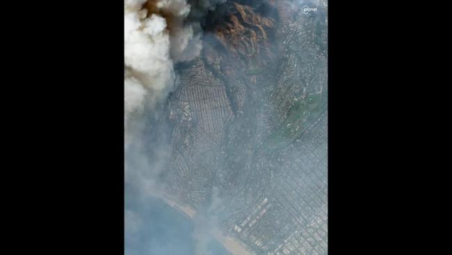 Satellite Images Show Neighbourhoods Engulfed in Smoke From LA Fires ...