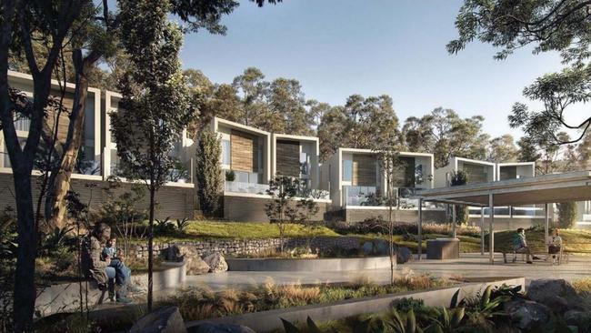 Artist impression of developer knowles Group’s plan for a $31m residential complex at Warriewood. Picture: Council website