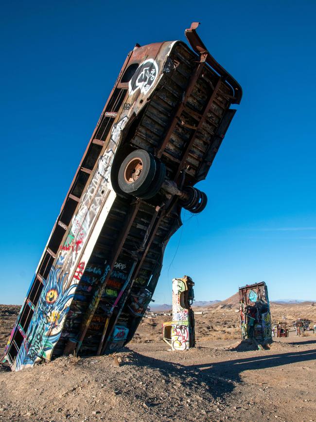 The International Car Forest of the last Church in Goldfield, US. Picture: Alamy