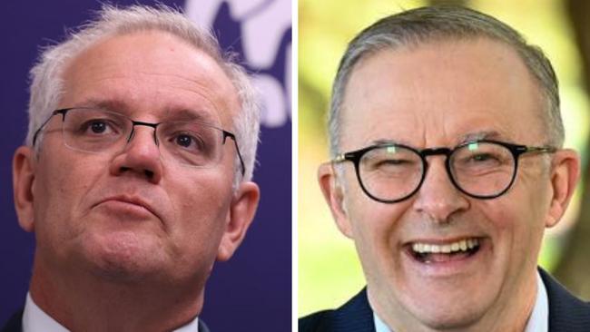 Composite of Scott Morrison and Anthony Albanese