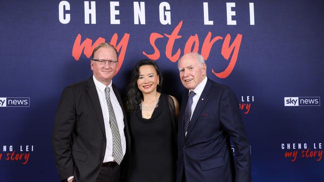 Cheng Lei: My Story screening. Pictured is Paul Whittaker, Cheng Lei and John Howard