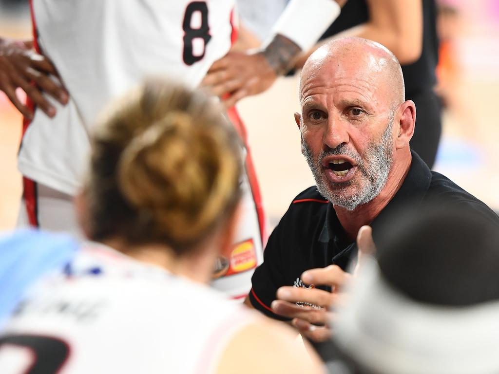 Veteran coach Brian Goorjian is determined to see the Illawarra Hawks succeed. Picture: Getty Images