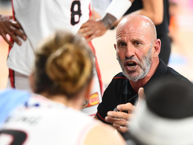 Veteran coach Brian Goorjian is determined to see the Illawarra Hawks succeed. Picture: Getty Images