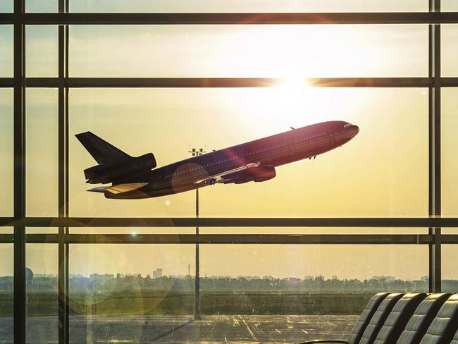 SUNDAY ESCAPE. SECRETS TO CHEAP FLIGHTS. airplane departure. Picture: iStock