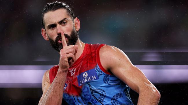 Brodie Grundy’s time at Melbourne will only be one season. Picture: Getty Images