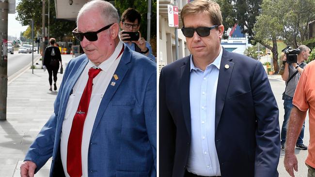 Kenneth Grant (left) is the father of Troy Grant, ex-police minister for NSW.