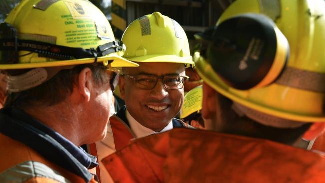 Sanjeev Gupta at the Whyalla steelworks. Picture: Sean Kelly, GFG Alliance