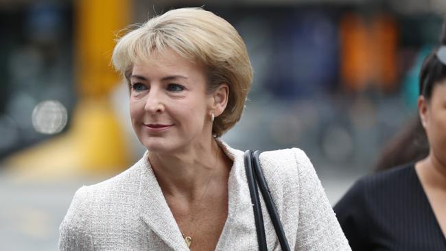 Senator Michaelia Cash arrives at the Federal court in Melbourne, on Friday. Picture: AAP 