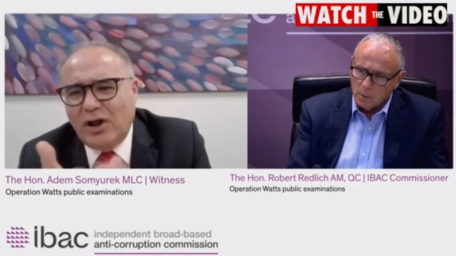 Somyurek explains to IBAC Commissioner how factions work within the Victorian Labor Party