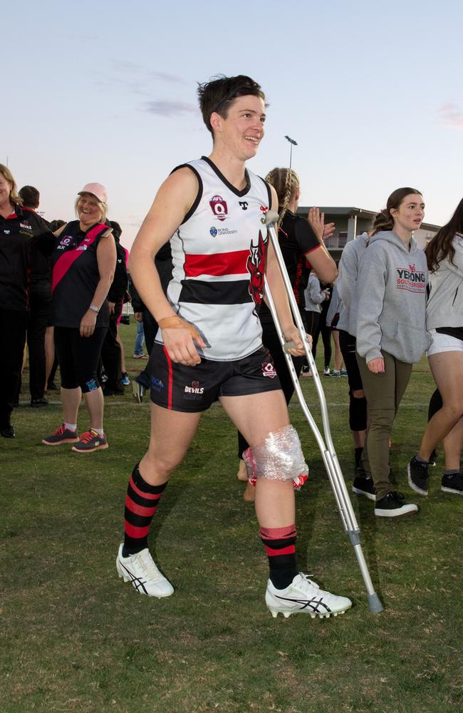 Sam Virgo is once again ready to make her mark after fearing she may not have been able to play again. (AAP Image/Richard Walker)